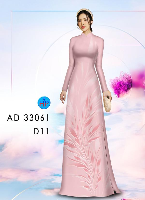 Vải Áo Dài Hoa In 3D AD 33061 13